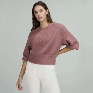 Lululemon Textured Crewneck Pullover Spiced Chai 6